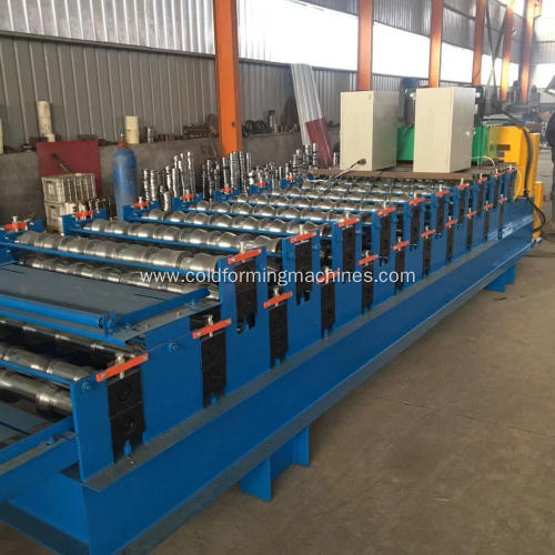 double layer forming machine for roofing sheet